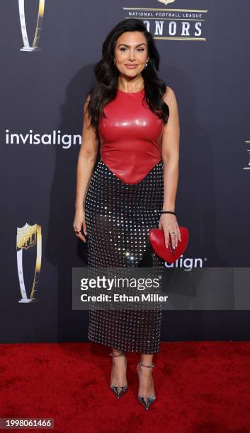 Molly Qerim attends the 13th annual NFL Honors at Resorts World Theatre on February 08, 2024 in Las Vegas, Nevada.