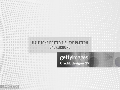 Half Tone Dotted Fish Eye Pattern Background Vector Design High-Res ...