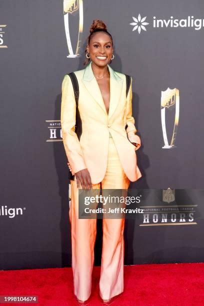 Issa Rae attends the 13th Annual NFL Honors at Resorts World Theatre on February 08, 2024 in Las Vegas, Nevada.