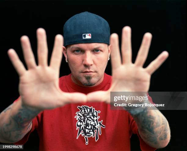 American rapper and singer Fred Durst in 2000 in Hollywood, California.