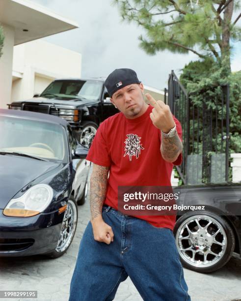 American rapper and singer Fred Durst in 2000 in Hollywood, California.