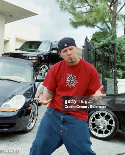 American rapper and singer Fred Durst in 2000 in Hollywood, California.