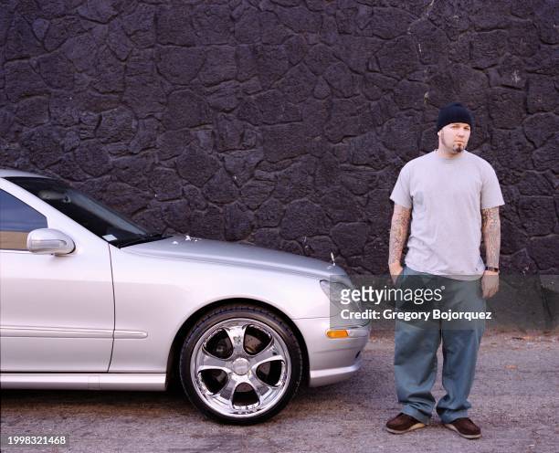 American rapper and singer Fred Durst in 2002 in Hollywood, California.