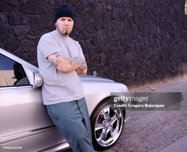 American rapper and singer Fred Durst in 2002 in Hollywood, California.