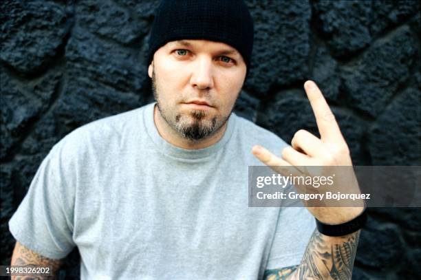 American rapper and singer Fred Durst in 2002 in Hollywood, California.