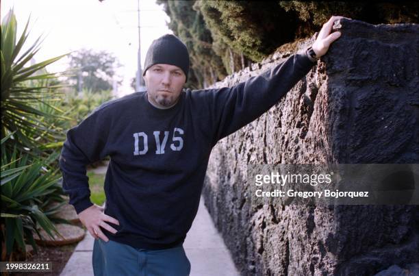 American rapper and singer Fred Durst in 2002 in Hollywood, California.