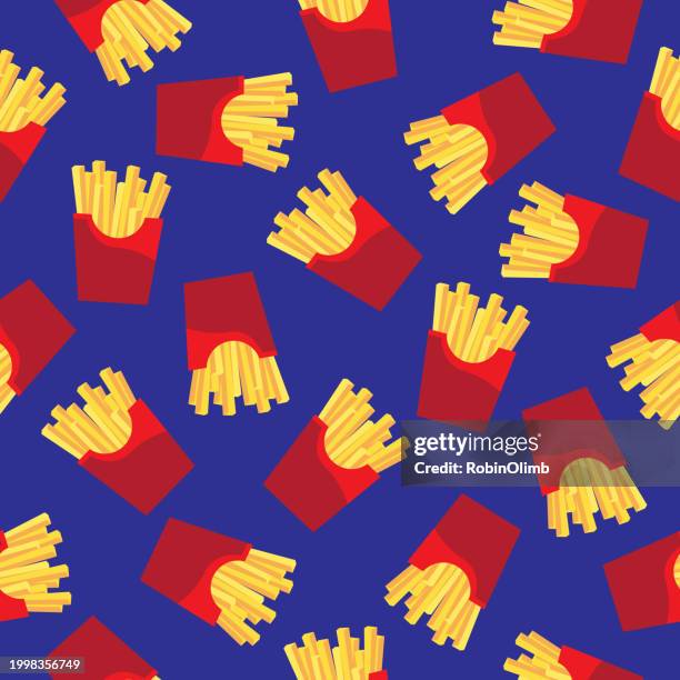 Fries Pattern French Fries Seamless Pattern 2 High-Res Vector Graphic - Getty Images