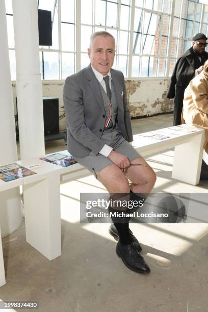 Thom Browne attends the Libertine fashion show during New York Fashion Week The Shows at Starrett-Lehigh Building on February 09, 2024 in New York...