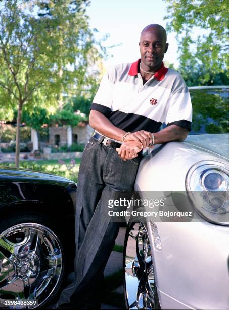 American football wide receiver Jerry Rice in May 2004 in Palo Alto, California.