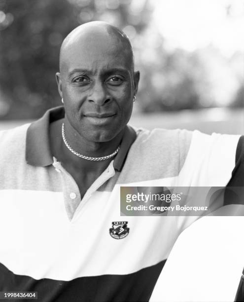 American football wide receiver Jerry Rice in May 2004 in Palo Alto, California.