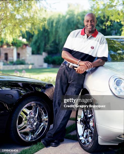 American football wide receiver Jerry Rice in May 2004 in Palo Alto, California.