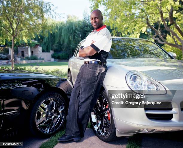 American football wide receiver Jerry Rice in May 2004 in Palo Alto, California.