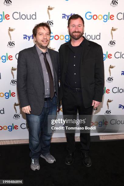 Gareth Edwards, director of "The Creator," and Erik Aadahl attend the 14th Advanced Imaging Society's Lumiere Awards at The Beverly Hills Hotel on...