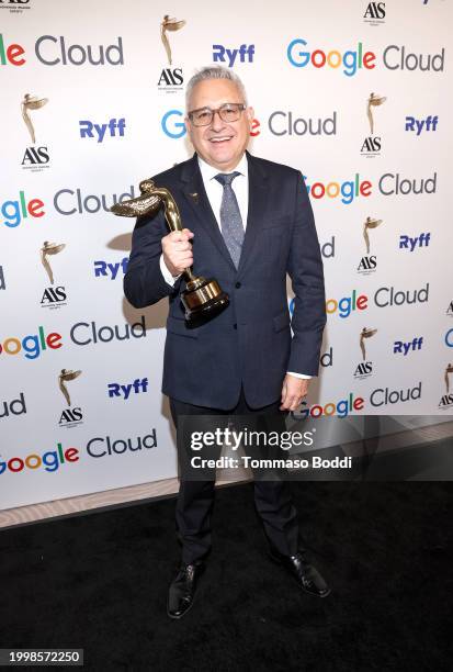 Michael Benavente accepts the award for Best Audio Episodic for 'The Last Of Us" during the 14th Advanced Imaging Society's Lumiere Awards at The...