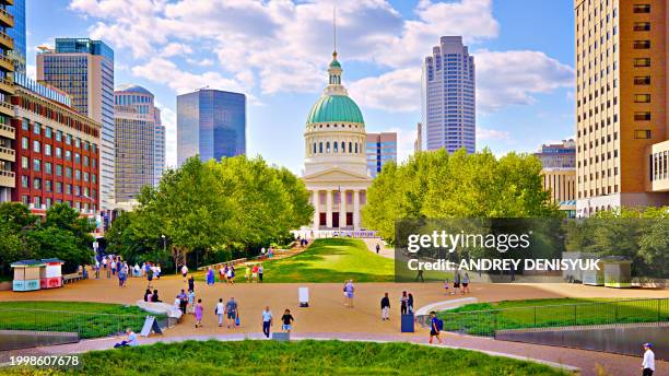 usa, missouri, st. louis, courthouse - missouri stock pictures, royalty-free photos & images