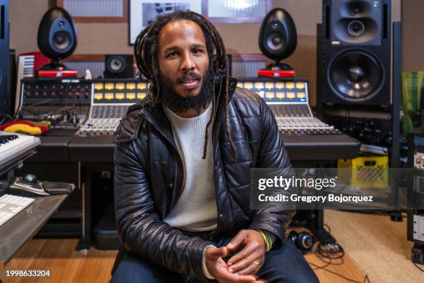 Musician Ziggy Marley in February, 2016 in Los Angeles, California.