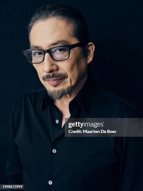 Hiroyuki Sanada of FX's 'Shogun' poses for TV Guide Magazine during the 2024 Winter TCA Portrait Studio at The Langham Huntington, Pasadena on...