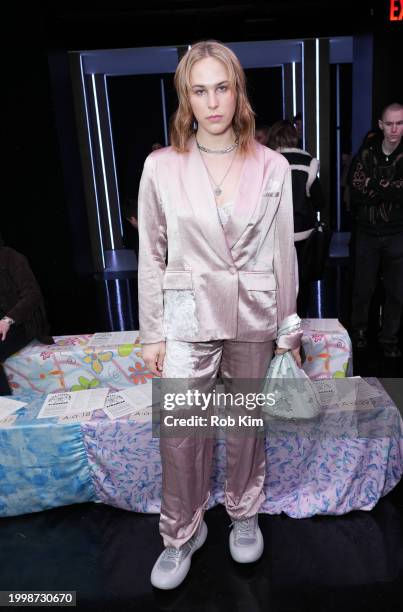 Tommy Dorfman attends Collina Strada show during February 2024 New York Fashion Week on February 09, 2024 in New York City.