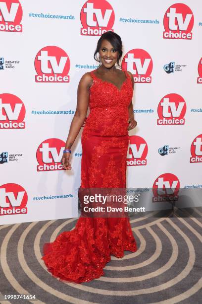 Kelle Bryan attends the TV Choice Awards 2024 at The London Hilton on Park Lane on February 12, 2024 in London, England.