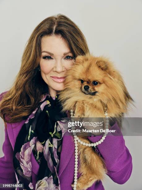 Lisa Vanderpump of Hulu's 'Vanderpump Villa'' poses for TV Guide Magazine during the 2024 Winter TCA Portrait Studio at The Langham Huntington,...