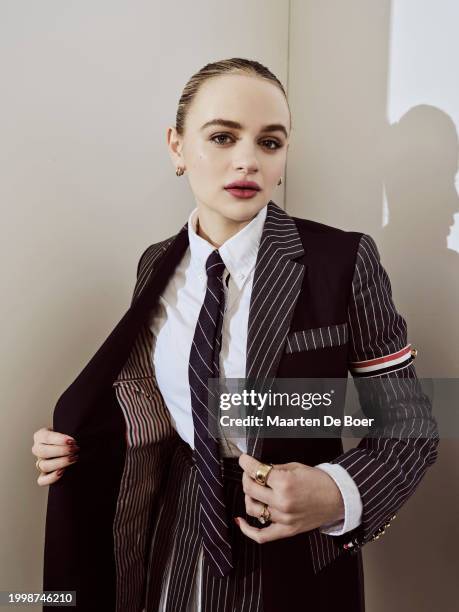 Joey King of Hulu's "We Were The Lucky Ones'' poses for TV Guide Magazine during the 2024 Winter TCA Portrait Studio at The Langham Huntington,...