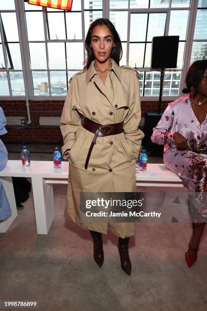 Sandra Shehab attends the Prabal Gurung fashion show during New York Fashion Week The Shows at Starrett-Lehigh Building on February 09, 2024 in New...