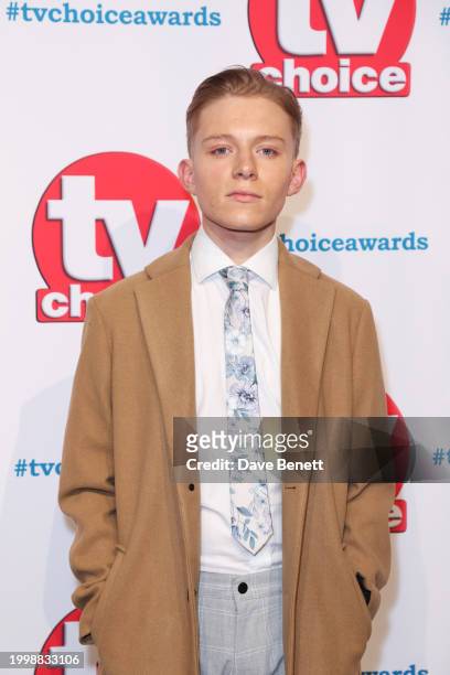 Paddy Bever attends the TV Choice Awards 2024 at The London Hilton on Park Lane on February 12, 2024 in London, England.