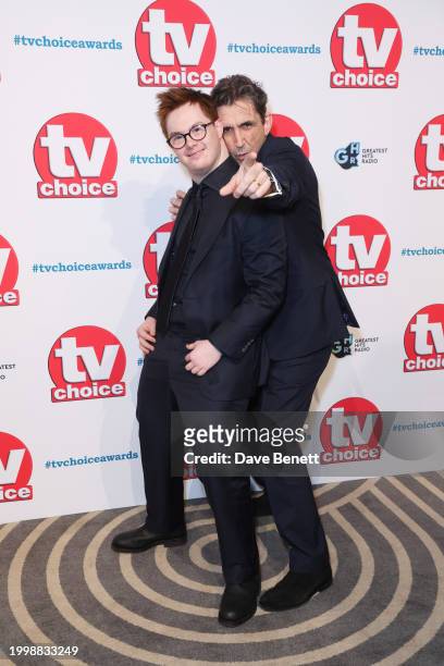 Daniel Laurie and Stephen McGann attend the TV Choice Awards 2024 at The London Hilton on Park Lane on February 12, 2024 in London, England.