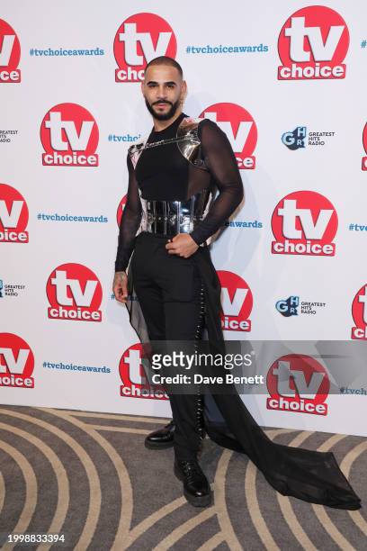 Sandro Farmhouse attends the TV Choice Awards 2024 at The London Hilton on Park Lane on February 12, 2024 in London, England.
