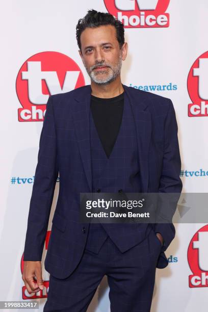 Navin Chowdhry attends the TV Choice Awards 2024 at The London Hilton on Park Lane on February 12, 2024 in London, England.
