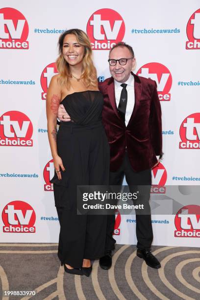 Meisha Kelly and Jonathan Shalit attend the TV Choice Awards 2024 at The London Hilton on Park Lane on February 12, 2024 in London, England.