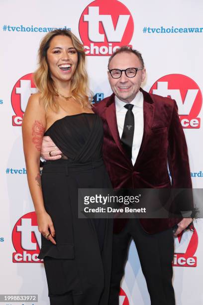 Meisha Kelly and Jonathan Shalit attend the TV Choice Awards 2024 at The London Hilton on Park Lane on February 12, 2024 in London, England.
