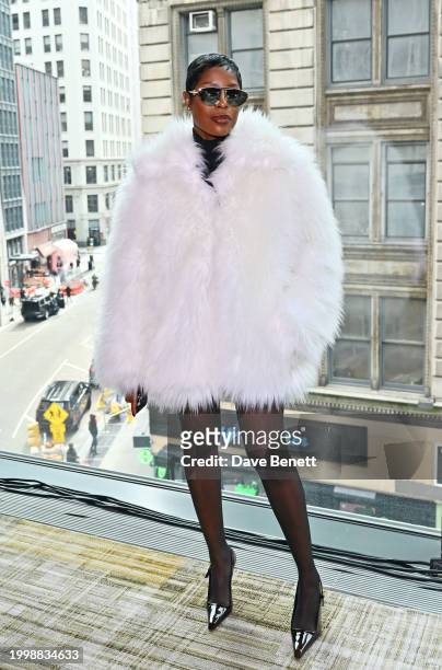 Jenee Naylor attends the Aknvas F/W24 show during February 2024 New York Fashion Week at The Ritz-Carlton New York on February 12, 2024 in New York...