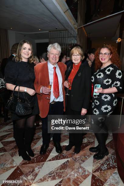 Stanley Johnson , Jennifer Kidd and guests attend a drinks reception hosted by Angela Rippon to celebrate her time on Strictly Come Dancing and the...
