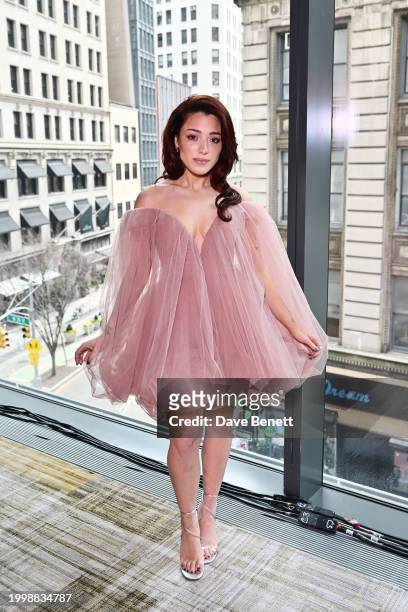 Niki Demartino attends the Aknvas F/W24 show during February 2024 New York Fashion Week at The Ritz-Carlton New York on February 12, 2024 in New York...