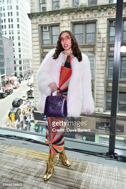 Caroline Vazzana attends the Aknvas F/W24 show during February 2024 New York Fashion Week at The Ritz-Carlton New York on February 12, 2024 in New...