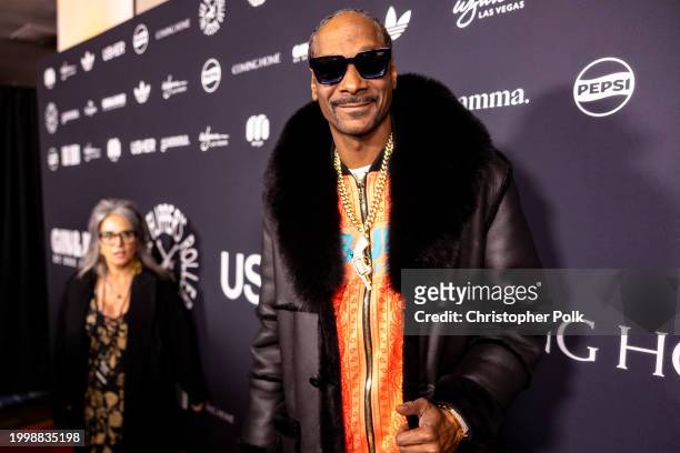 Snoop Dogg at the Flipper's Roller Boogie Palace Big Game After Party Celebrating the Release of "Coming Home" by Usher and Gin & Juice By Dre and...