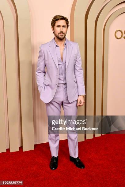 Ryan Gosling at the 96th Oscars Nominee Luncheon at the Beverly Hilton on February 12, 2024 in Beverly Hills, California.