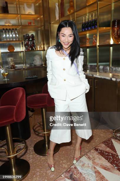 Nancy Xu attends a drinks reception hosted by Angela Rippon to celebrate her time on Strictly Come Dancing and the end of the Strictly tour at Revery...