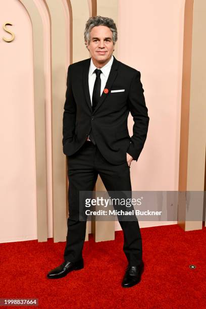 Mark Ruffalo at the 96th Oscars Nominee Luncheon at the Beverly Hilton on February 12, 2024 in Beverly Hills, California.