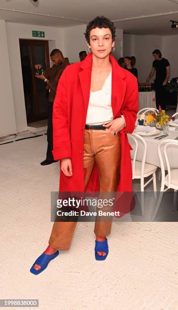 Jess Cole attends the Bianca Saunders Anniversary dinner on February 12, 2024 in London, England.