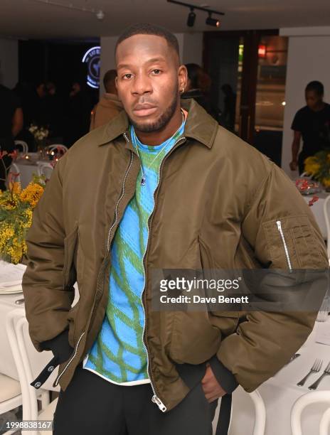 Ragz Originale attends the Bianca Saunders Anniversary dinner on February 12, 2024 in London, England.