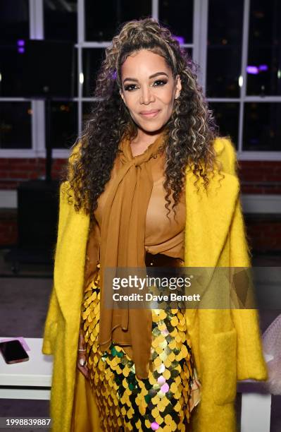 Sunny Hostin attends the Sergio Hudson F/W24 show during February 2024 New York Fashion Week at the Starrett-Lehigh Building on February 12, 2024 in...