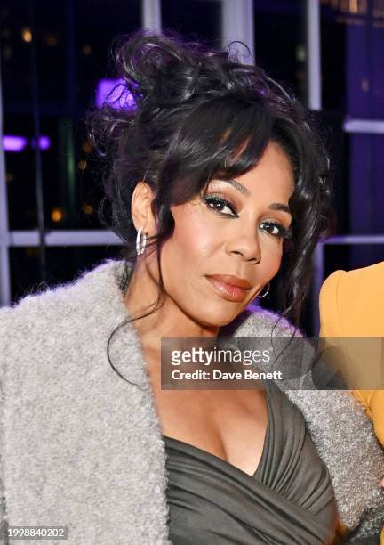 Karen Pittman attends the Sergio Hudson F/W24 show during February 2024 New York Fashion Week at the Starrett-Lehigh Building on February 12, 2024 in...