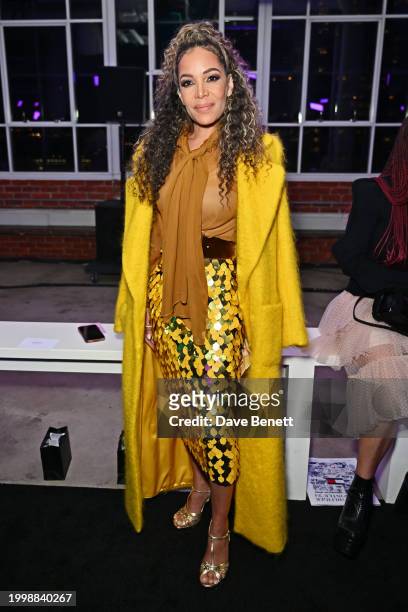 Sunny Hostin attends the Sergio Hudson F/W24 show during February 2024 New York Fashion Week at the Starrett-Lehigh Building on February 12, 2024 in...