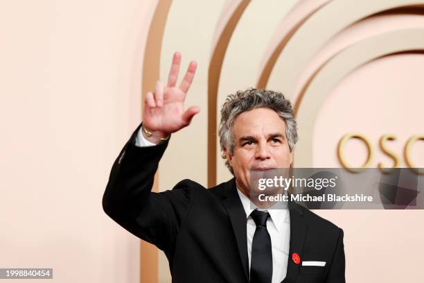 Beverly Hills , CA Mark Ruffalo arriving at the 2024 Oscars Nominees Luncheon Red Carpet at the The Beverly Hilton Hotel in Beverly Hills , CA,...