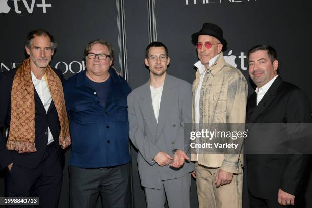 Mark Wike, Lorenzo di Bonaventura, Jack Antonoff, Todd A. Kessler and James S. Levine at the global premiere of "The New Look" held at Florence Gould...