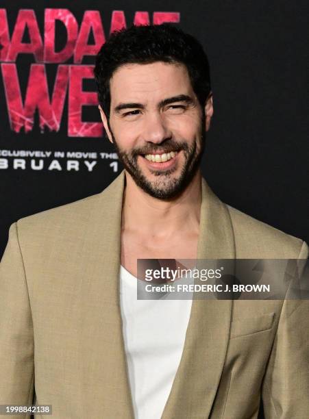 French actor Tahar Rahim arrives for the premiere of Sony's "Madame Web" in Los Angeles, California, on February 12, 2024.