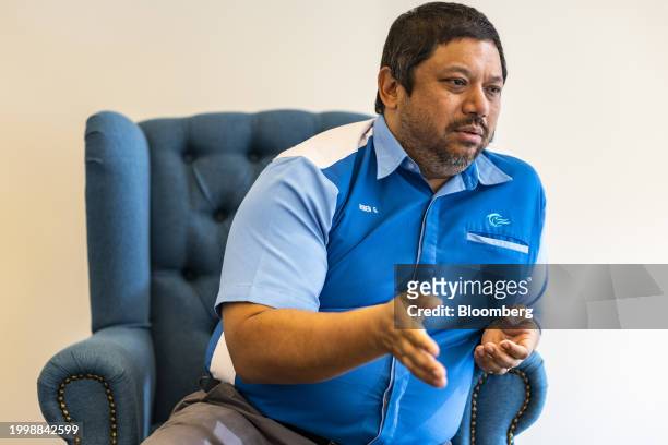 Ruben Emir Gnanalingam, executive chairman of Westport Holdings Bhd., during an interview the company's port at Port Klang, Selangor, Malaysia on...