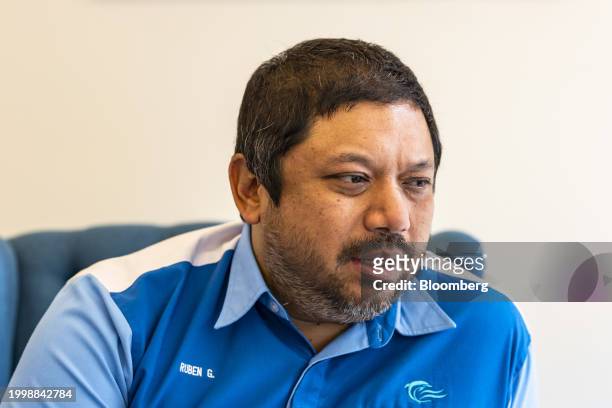 Ruben Emir Gnanalingam, executive chairman of Westport Holdings Bhd., speaks during an interview the company's port at Port Klang, Selangor, Malaysia...